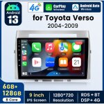 9 pouces carplay autoradio pour toyota verso 08 - 2020 android 6 + 128g junsun