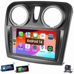 9 pouces pour renault dacia logan sandero 2 autoradio android 14 carplay usb type - c wifi gps 4 + 64g ...