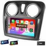 9 pouces pour renault dacia logan sandero 2 autoradio android 14 carplay usb type - c wifi gps 2 + 64g ...