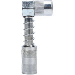 90 degree grease gun coupler adapter right angle fitting high pressure nozzle tip manual small portable ...