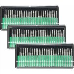 90 pcs fraises diamantes 3mm tige 120 grains meule foret meche diamant de gravure sculpture forme percer ...