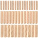 90 pi�ces assortiment de chevilles en bois, chevilles en goujon bois coniques rainur�es m6 m8 m10 pour ...