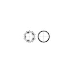 9001465 - roue et couronne tube zf54 - pour moteur de volet roulant - somfy