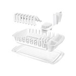 �gouttoir � vaisselle avec plateau, kit de nettoyage tescoma 900644