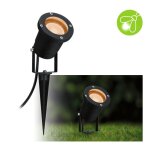 94731 garden spot 2200k projecteur de jardin led gu10 4. 3 w noir - paulmann