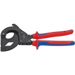 Knipex - 95 32 315 a coupe - c�bles � cliquet pour c�bles � blindage acier (c�bles swa) avec poign�es ...