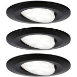 99991 luminaire � led encastrable led led int�gr�e 18 w noir (mat) - paulmann