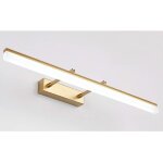 9w dor� applique murale led pour miroir salle de bains rectangulaire angle de 180 ajustement lampe de ...
