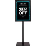 A3 pr�sentoir stand support d'affiche sur pied en acier inoxydable hauteur ajustable 78, 5cm - 123cm ...