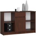 Akord - commode b17 wengé 120 cm 1 porte 1 tiroir façade wengé 6 étagères 120x40x77 cm Akord - commode b17 wengé 120 cm 1 porte 1 tiroir façade wengé 6 étagères 120x40x77 cm