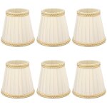 Abat - jour, 6 pièces petit abat - jour clip sur tambour abat - jour tissu pour lustre bougie ampoules ... Abat - jour, 6 pièces petit abat - jour clip sur tambour abat - jour tissu pour lustre bougie ampoules ...