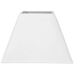 Abat - jour - carr� - blanc - base 20 cm - culot e27 - design contemporain