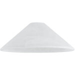 Abat - jour conique �30cm en verre mat blanc ? pour lampes china ? design �l�gant pour int�rieur moderne ...