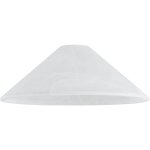 Abat - jour chinois, conique, �30cm, verre, mat, blanc, alfa