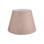 Abat - jour conique en tissu beige - tripod mdl2634