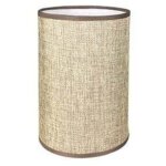 Abat - jour cylindrique tissu en lin fait � la main, pour lampe de table, suspension, lampadaire (caf�, ...