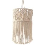 Abat - jour en dentelle, style boh�me, tiss�, suspendu, 30 x 75 cm, style campagne, pour bureau, chambre, ...