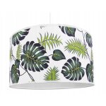 Abat - jour de lampe suspendue rond en dentelle  feuilles simple