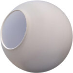 Abat - jour pour lampes en verre, blanc mat, sph�re e14 alfa