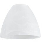 Abat - jour pour lampes en verre, coupelle blanche, e27 alabaster alfa