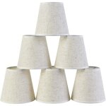 Abat - jour pour lustre, lot de 6, � clipser sur l'ampoule, petite taille 3, 54 x 5, 51 x 5, 11 pouces, ...