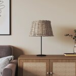 Abat - jour marron 38x23 cm osier