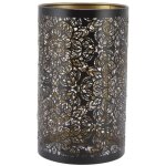 Abat - jour en m�tal abat - jour creux sculpture m�tal cylindrique motif circulaire e27 e26 d�tachable ...