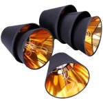 Abat - jour noir, accessoires de lampe, lampadaire, lustre, lampe de table, abat - jour (6 pices)