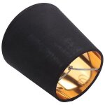 Abat - jour noirs avec doublure dore, abat - jour  clipser, abat - jour pour lustre  bougie, lot de ...