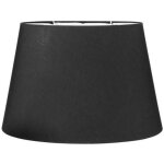 Abat - jour - ovale - noir - pour lampe - base 44, 5 cm - culot e27