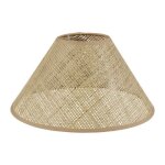 Abat - jour - ostaria - rond - rotin naturel - 35cm diam�tre - beige