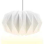 Abat jour en papier design : abat jour nordique pliable en papier cratif, abat jour dcoratif, lanterne ...