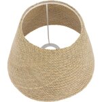 Abat - jour rotin tiss� artisanal diffusion douce vintage protection oculaire