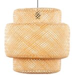 Maison aubertin - abat jour en suspension bambou naturel fonc�