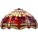 Abat - jour tiffany en vrac s�rie belle rouge d - 40cm