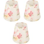 Abat - jour en tissu  motif floral  clipser pour lampe de table, lustre, lampadaire