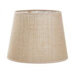 Abat jour a tuestilo mur rond jute beige novolux clairage a26e - 004 - hc