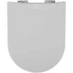 Abattant double olfa dclipsable mtal gris 42 - 47 cmx36. 5 cm