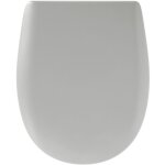 Abattant easy clip avec descente manuelle uni gris perle 36x46. 5 cm Abattant easy clip avec descente manuelle uni gris perle 36x46. 5 cm