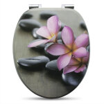 Abattant de toilette en mdf avec charni�re zingu�e, couvercle de wc, antibact�rienne, 43, 2x37, 6cm, ...