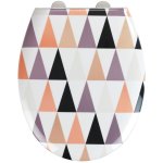 Wenko - abattant wc design pyramide - abaissement automatique - duroplast