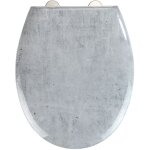 Wenko - abattant wc effet marbre concrete - abaissement automatique - duroplast Wenko - abattant wc effet marbre concrete - abaissement automatique - duroplast