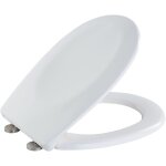 Abattant wc avec frein de chute varoni wenko abattant wc clipsable avec fixation inox 'fix - clip', montage ...