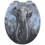 Abattant wc mdf elephant - charni�res inox spirella