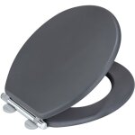 Wenko - abattant wc morra frein de chute, clipsable pour entretien et installation facile, tampon mural ...