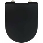 Wenko - abattant wc sedilo en duroplast, couleur noir