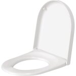 Abattant wc starck 2 / darling avec amortisseur de fermeture, couvercle de toilette en thermoplastique, ...