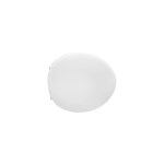 Abattant wc pour vase cesame kor 40 - 42 x 38 cm abattant wc blanc avec charnie'res re'glables en fonte ...