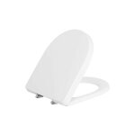 Abattant wc vetb o. novo compact, blanc charnire en inox