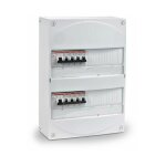 Abb - coffret �lectrique pr��quip� 2 rang�es 26 modules - disjoncteurs 10a � 32a